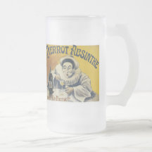 Pierrot Absinthe Vintage Ad Mugs and Steins