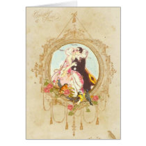 Pierrot and Columbine cards