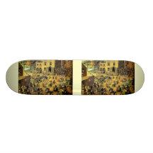 Pieter Bruegel's "Children’s Games" - 1560 Skateboard Deck