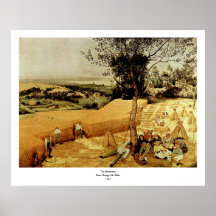 Pieter Bruegel's The Harvesters (1565) Print