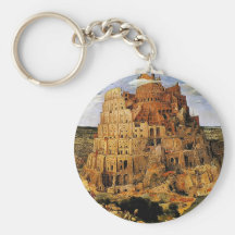 Pieter Bruegel's "The Tower of Babel" (circa 1563) Key Chain