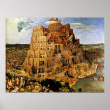 Pieter Bruegel's "The Tower of Babel" (circa 1563) Print