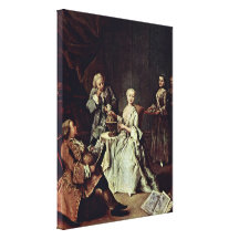 Pietro Longhi - The geography lesson Canvas Prints