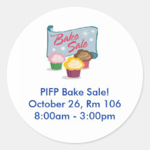 PIFP Bake Sale - 10/26 Sticker