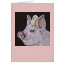 Pig and Peep card