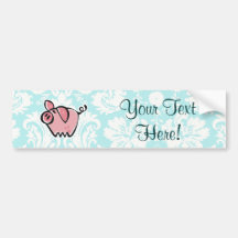 Pig; Cute Bumper Stickers