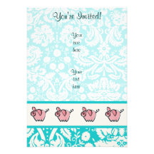 Pig; Cute Invites