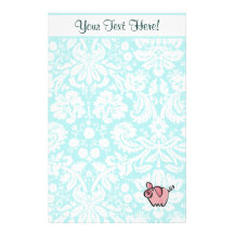 Pig; Cute Personalised Stationery