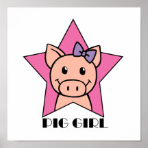 Pig Girl Print