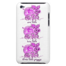 pig-one two three little... iPod touch case