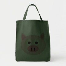 Pig Tote Bags