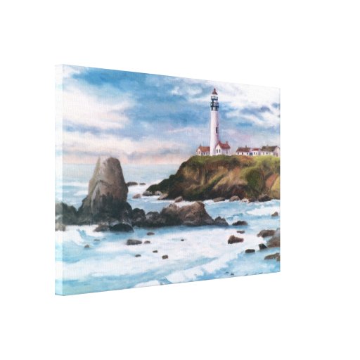 Pigeon Point Lighthouse Wrapped Canvas Print