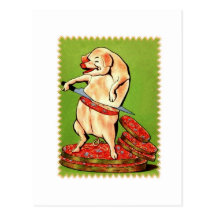 Piggie Loves Bacon Postcard