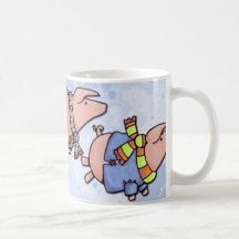 piggies in sweaters mug