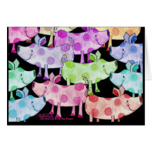 Piggy Collage Card