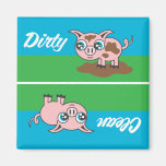 Piggy - Dirty or Clean Magnet