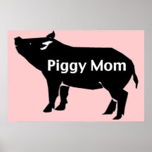 Piggy Mum Print
