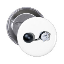 PiggyBankBallChain092110 Pinback Buttons