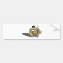PiggyBankGoldCoins102410 Bumper Stickers