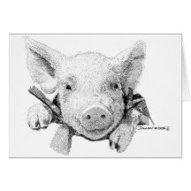 Piglet Greeting Cards