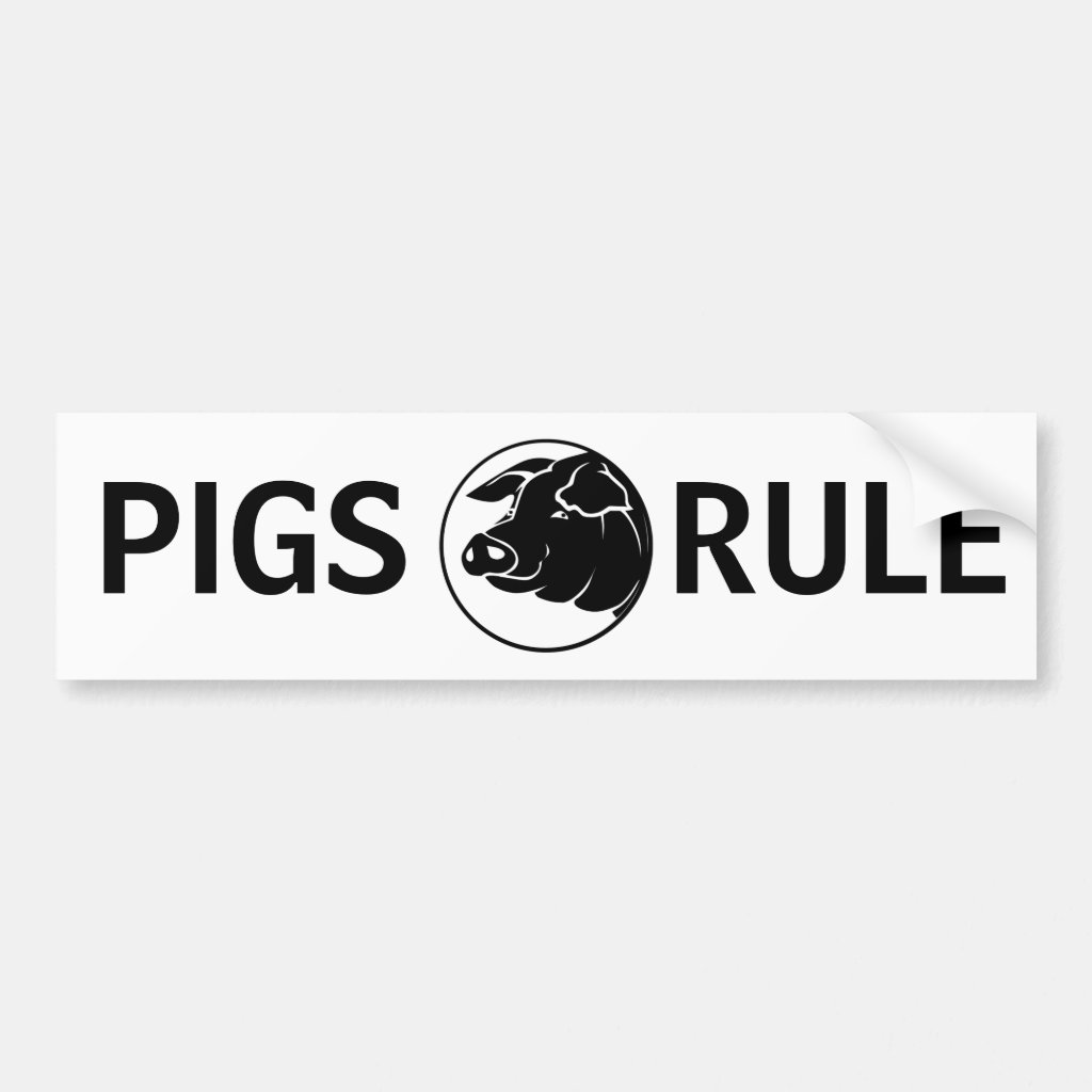 pigs_rule_bumper_sticker_car_bumper_stic