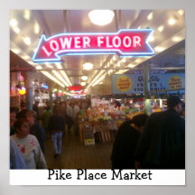 Pike Place Market, Seattle Washington Poster