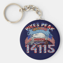 Pikes Peak Colorado America's Mountain 14115 Key Chain