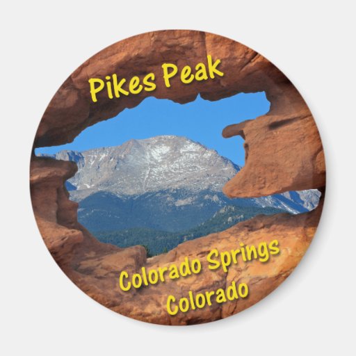 Pikes Peak, Colorado Springs, Colorado Fridge Magnet