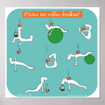 pilates for coffee drinkers print