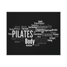 PILATES Words Canvas Canvas Prints