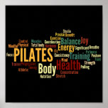 PILATES Words Poster