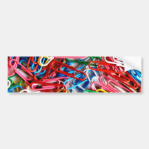 Pile of Paperclips Bumper Stickers