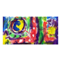 Piliero Abstract 11 Personalised Photo Card