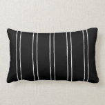 Pillow Stripe Black White Cushion