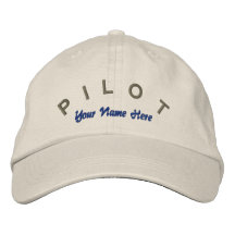 Pilot Aviator Custom Hat Embroidered Baseball Cap