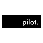 pilot. business card templates