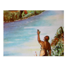 Pilot Waving Postcard