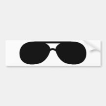 pimp sunglasses shades bumper sticker