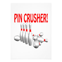 Pin Crusher Personalized Invitation