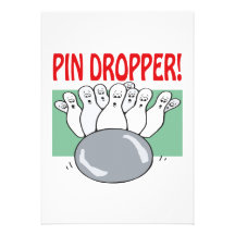 Pin Dropper Personalised Invitation