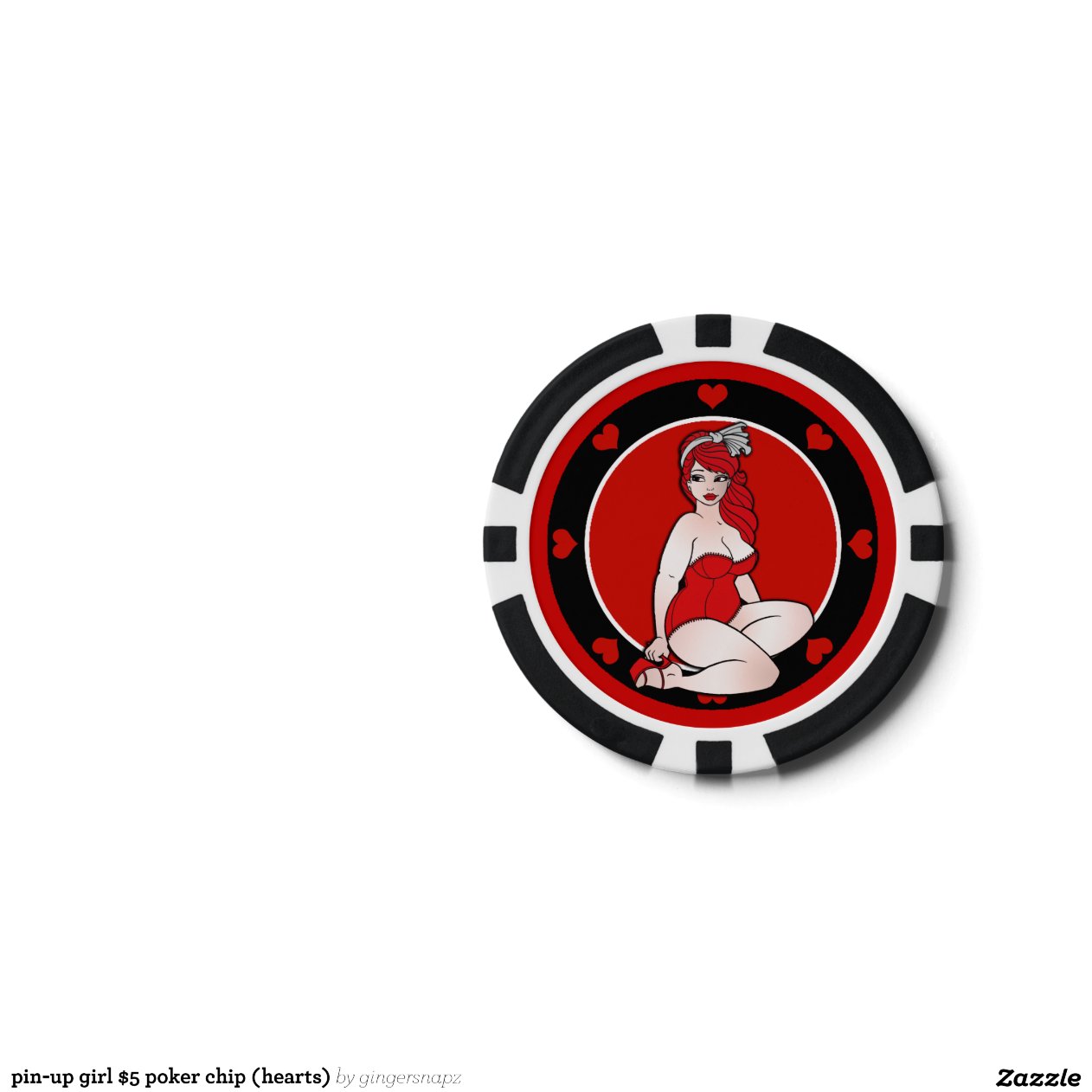Girl poker chips