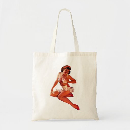 Pin Up Girl Canvas Bag