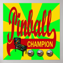 Pinball Champion Print