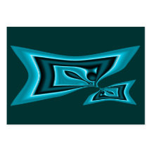 Pinched Teal ~ ATC Business Card Templates