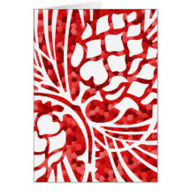 Pine Cone Redstone Christmas Card