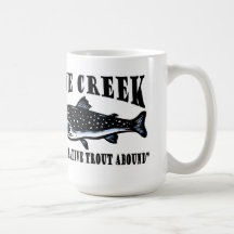 Pine Creek Trout Fly Fishing Mugs
