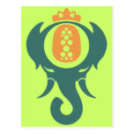 Pineapple Elephant Post Cards