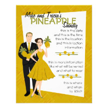 Pineapple Shindig Personalised Invitation
