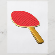 Ping Pong Paddle Personalized Flyer