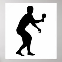Ping pong player posters